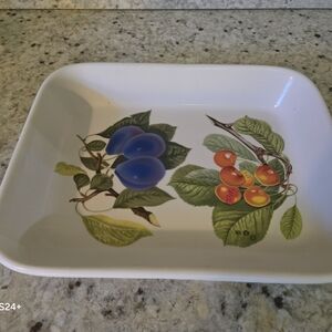 Vintage Portmeirion Design Ceramic Serving Tray Pomona 13x10